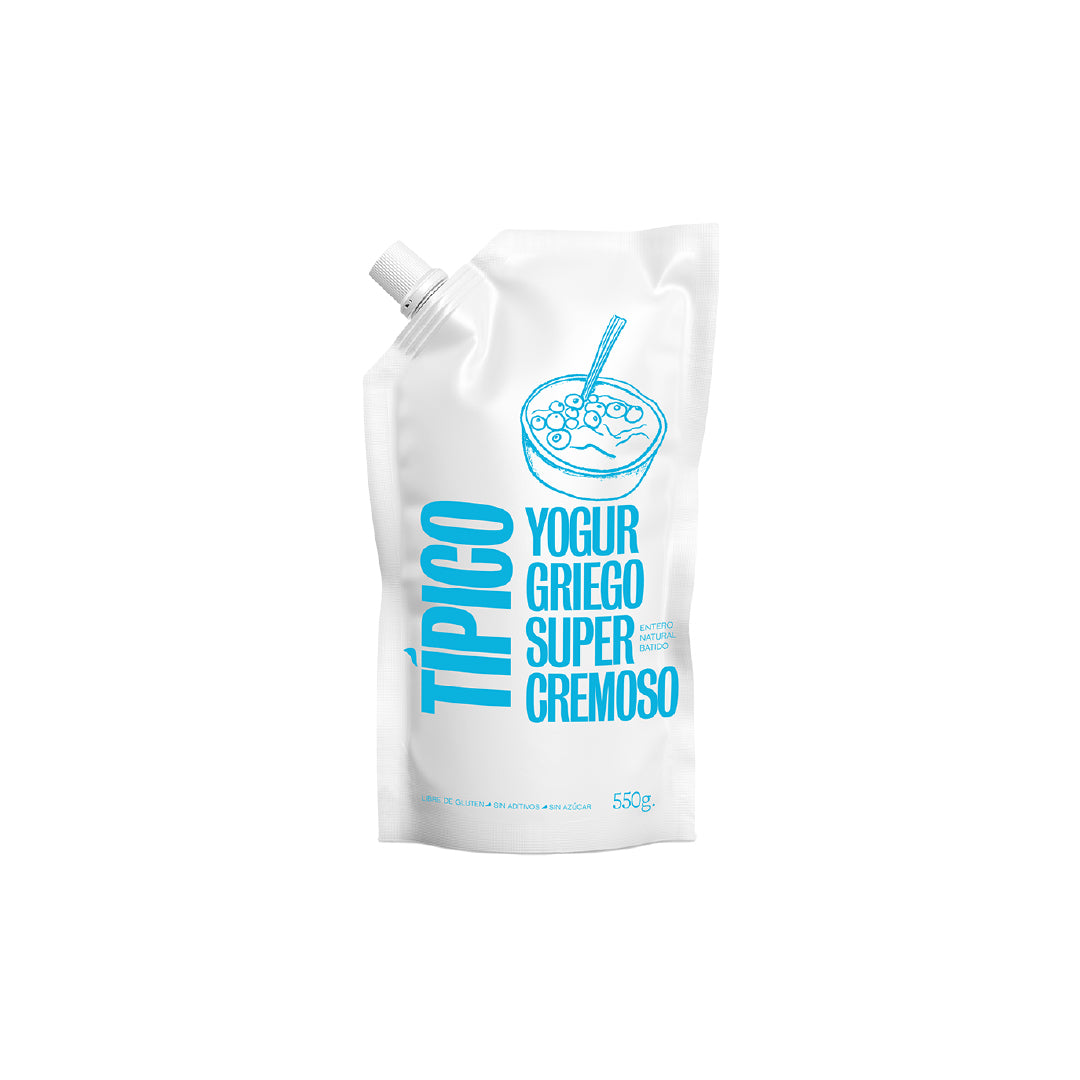 Tipico -Yogur Griego Jersey - Pouch 550 grs